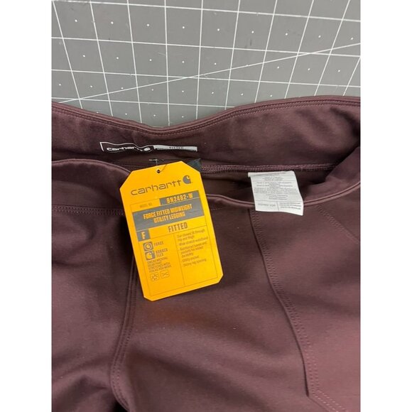 Carhartt Women's Force Fitted Midweight Utility Leggings Blackberry Sz. XL 16-18 - Picture 2 of 9